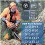 AUMEL Membrane et Joints Kit pour Carburateur STIHL 021 023 025 FS300 FS350, Kit de Réparation Zama RB41 Pièces Accessoire Compa
