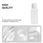 Lot de 12 flacons vides en plastique de 50 ml avec couvercle rabattable pour émulsion de gel