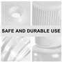 Lot de 12 flacons vides en plastique de 50 ml avec couvercle rabattable pour émulsion de gel