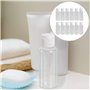 Lot de 12 flacons vides en plastique de 50 ml avec couvercle rabattable pour émulsion de gel