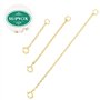 SUPVOX 3 Pcs ChaîNes Rallonges En Argent Sterling 925 Plaqué: 3cm 5cm 8cm rallonge collier - bracelet argent 925 femme, Diy Acce