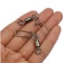 210pcs Emerillon de Pêche Kit Emerillons de pêche avec boutons-pression Connecteur Verrouillage Encliquetable Connecteurs Instan