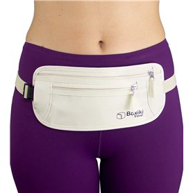 Boxiki Travel Ceinture d'argent cachée pour Homme et Femme – Sac Banane avec Blocage RFID pour Passeport
