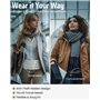 Boxiki Travel Ceinture d'argent cachée pour Homme et Femme – Sac Banane avec Blocage RFID pour Passeport, Portefeuille et téléph