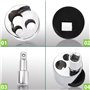 Spurtar extracteur de boulons de goujon 1/4"à 3/4" Outil de véhicule de mécanicien extracteur d'écrou pour voiture camion, 6-19m