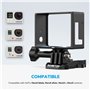 Sametop Frame Cadre Monture avec Couvercle D'objectif Compatible avec GoPro Hero 4, Hero 3+, Hero 3 Caméra Sport