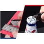BIBURY EDC Tool, Mini Cutters avec 5 lames de remplaçables SK5, Outil de Poche avec Décapsuleur et Porte-Clés - Noir