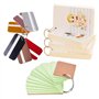 Anneaux de Livre,Anneau de Rideau,50 Pièces Métalliques Articulés de Reliure pour Cartes,Porte-clés Bricolage Classeur Rideaux A