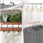 Anneaux pour Rideaux,40 Pièces Anneau Rideau avec Pinces,Décoratif Métal Drapé Clip Crochets Ensemble Diamètre Intérieur de 40mm