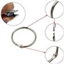 Anneaux pour Rideaux,40 Pièces Anneau Rideau avec Pinces,Décoratif Métal Drapé Clip Crochets Ensemble Diamètre Intérieur de 40mm