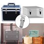 Attache Capot 12 Pièces Fermeture à Levier Moraillon de Porte, Loquet à Ressort Avec Crochet Tiroir Hardware en Acier Inoxydable