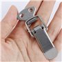 Attache Capot 12 Pièces Fermeture à Levier Moraillon de Porte, Loquet à Ressort Avec Crochet Tiroir Hardware en Acier Inoxydable