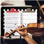 Clips de partition de Musique, 4 Pièces Note de Musique Clips Page Support Clamp Plastique Outil de Fichier pour Piano Livre Pin