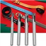 4mm Poinçon Creux Outil de Poinçonnage de Trou Oeillet Perçage Set En Forme De Ovale Outil de Perforation pour Bracelet en Cuir 