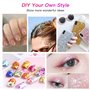Nuangoo poudre brillante,Paillettes Fines pour Art & Craft,32 Couleurs Paillette Cosmétiques Glitter Fines pour Ongles Nail Art,