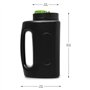 Épandeur à manivelle - Épandeur portable de 2 litres | Épandeur ABS portable | semoir de jardin avec épandeur de diffusion avec 