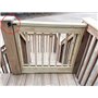 Sandiyago Verrou de Portail Verrouillage automatique-Serrure Métal à Boulon-Loquet Acier à Gravité Clôture Jardin-Noir-Vis de Fi