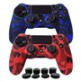 Hikfly Silicone avec gomme d'huile en caoutchouc pour le contrôleur housse de protection pour PS4 / PS4 Slim / PS4 Pro contrôleu