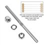 XAVSWRDE 10 Pcs Tendeurs de Câbles Filetés Fendeur Câble Inox Garde Corps Câble Tendu Câble Inox Garde Corps Connecteur de Câble