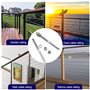 XAVSWRDE 10 Pcs Tendeurs de Câbles Filetés Fendeur Câble Inox Garde Corps Câble Tendu Câble Inox Garde Corps Connecteur de Câble