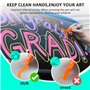 Anyo Lot de 12 marqueurs à craie liquide 3 en 1 pour voiture, marqueurs à craie liquide avec pointe large de 10 mm, couleur méta