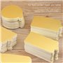 Base de Gâteau Mousse,CHENKEE 120 Pcs Mini Bases De Gâteau en Carton Mousse Cake Boards Décorative Planches Assiettes en Papier 
