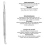 OCBA Extracteur de Points Noirs Professionnel - Outil Double Face Pour Soins de la Peau - Doux Au Toucher et Design