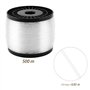 HEIHAK Fil de pêche en nylon transparent solide avec 200 boucles à sertir en aluminium pour accrocher des photos et des travaux 