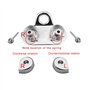 SDENSHI Taquet Coinceur Corde Bateaux Taquets d'Amarrage INOX Accessoires de Bateaux Marine Kayak - Argent