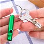 DOULEIN Sifflets de Survie d'urgence avec Porte-clés ，21 Pièces Aluminium Sifflet de Survie de Sécurité Sifflet Enfant pour Le S