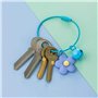 Porte-Clés En Fil Câble,40 Pièces Porte-clés en Fil Couleur en Acier Inoxydable Chaînes Anneau de Clé de Câble pour Bagages de R