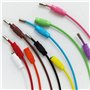 Porte-Clés En Fil Câble,40 Pièces Porte-clés en Fil Couleur en Acier Inoxydable Chaînes Anneau de Clé de Câble pour Bagages de R
