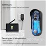 SIMBAILAI 1080P Vidéo Interphone Visiophone Portier sans Fil,Écran Tactile 7 Pouces,Champs de Vision 160°,Verre trempé, Détectio