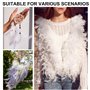 Paquet De 600 Plumes Blanches Artisanales, Plumes Pour Travaux Manuels, Plumes D'Oie Naturelles, Pour Attrape-RêVes, Mariages Et