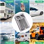 Newaner Fusible Voiture Set, Porte-fusible, 12 Voies Boîte Fusibles avec Indicateur LED, Blocs Fusible Lame Couvercle de Protect