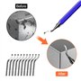 Frevoitna Outil d'Ébavurage Manuel, Ebavureur avec 10 BS1010 Lames de Rechange, Stylo Ebavureur, 360° Rotatif Deburr Burr Remove