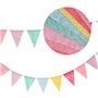 Frevoitna 5 Pièces Guirlande Fanion Exterieur, Drapeau Banniere 4.5M, Guirlande de Fanions Décoration Fanion Multicolore 60 Drap