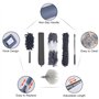 Avesteir 6 Pcs Plumeau Poussiere Telescopique 250 cm, Microfibre Lavable Plumeaux Tête Nettoyage Différentes, Plumeau Télescopiq