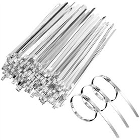 Gvolatee 100 pieces Attache Cable Inox 200mm