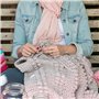 Fousenuk 14pcs Crochets en Aluminium Tricot Outils, Ensemble de Crochets Ergonomique Crochets de Tricot Multicolore 2-10mm, Croc