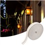 Relota 1 Rouleaux Meche Lampe a Petrole 5m, Mèche Lampe à Pétrole Largeur 2cm Mèche Pétrole Plate en Coton Blanc, Mèche Lampe à 