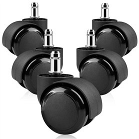 Relota 5 pièces roulette chaise de bureau 11mm x 22mm 360° Rotation pour jeu chaises