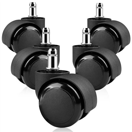 Relota 5 pièces roulette chaise de bureau 11mm x 22mm 360° Rotation pour jeu chaises