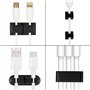 Relota 156 pièces kit de Gestion Câbles, 5 Clips Câble Adhésifs 4 Câble Gaine 35 Clips Câbles 100 Serre Câbles 2 rouleaux Ruban 