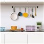 Relota 15 pièces Crochets en S, Crochet S Plats Noir avec Boucle de Sécurité Crochet Aluminium, Crochets de Suspension Métalliqu