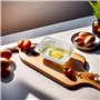 MEYAGOT Barquette Aluminium avec Couvercle, 60 Pièces Barquette Alimentaire Jetable 650ml, Plat Aluminium Jetable, Barquettes en