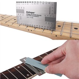 Mr.Power String Action Ruler with Fret Wire Sanding Set Luthier Tools For Electric Bass Acoustic Guitar