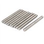 sourcing map Tige Filetée M10x100mm entièrement Fileté Acier Inoxydable 304 tige fileté goujon Argenté 10Pcs