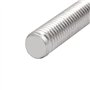 sourcing map Tige Filetée M10x100mm entièrement Fileté Acier Inoxydable 304 tige fileté goujon Argenté 10Pcs