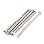 sourcing map M5x100m Filetage 304 Vis à tête cylindrique six pans creux en acier inoxydable DIN912 5pcs
